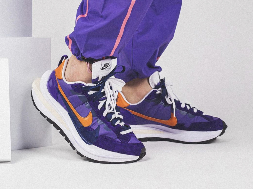 Sacai Nike VaporWaffle Dark Iris Campfire Orangeåå:registered:æ¥æï¼