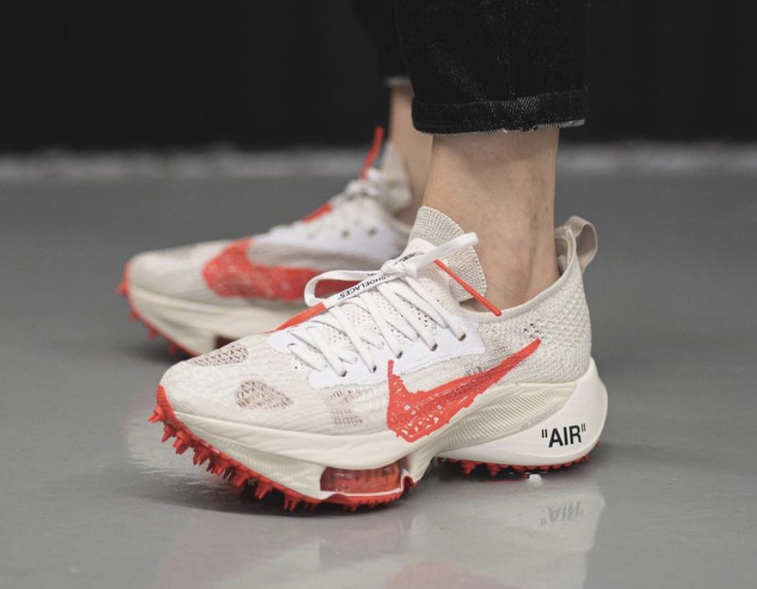 Off White Nike Air Zoom Tempo Next Solar Red Release Date On-Feet