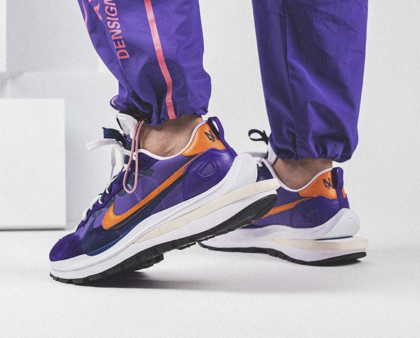 Sacai Nike VaporWaffle Dark Iris Campfire Orangeåå¸æ¥æOn-Feet-2