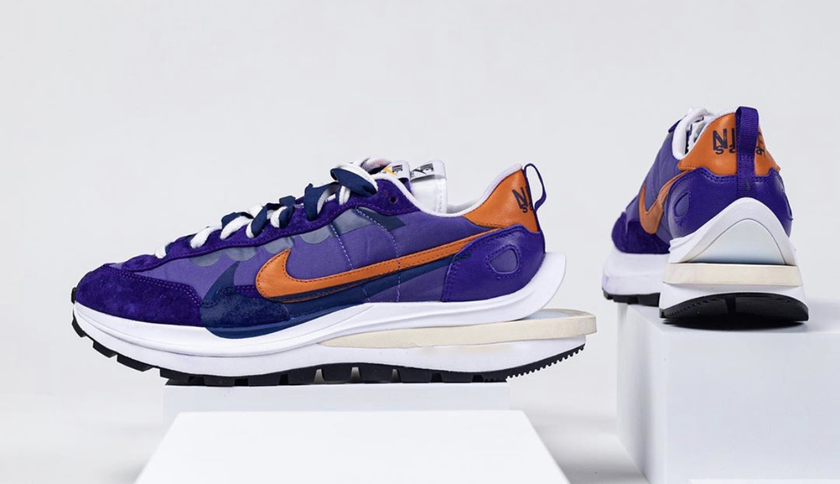 Sacai Nike VaporWaffle Dark Iris Campfire Orangeåå:registered:æ¥æ