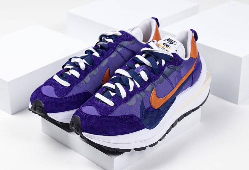 Sacai Nike VaporWaffle Dark Iris Campfire Orangeåå:registered:æ¥æ