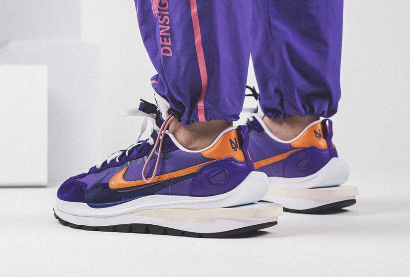 Sacai Nike VaporWaffle Dark Iris Campfire Orangeåå:registered:æ¥æï¼