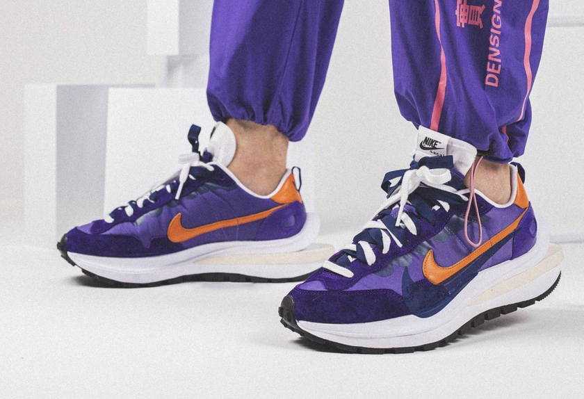 Sacai Nike VaporWaffle Dark Iris Campfire Orangeåå:registered:æ¥æï¼