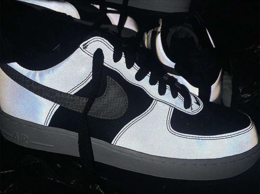 Nike Air Force 1 B 3M Reflective Snake DJ6033-001 2021åå:registered:æ¥æ