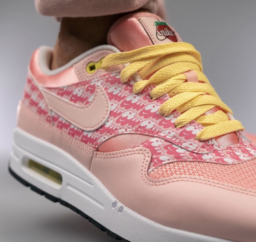 Nike Air Max 1 Strawberry Lemonade CJ0609-600 Release Date On-Feet