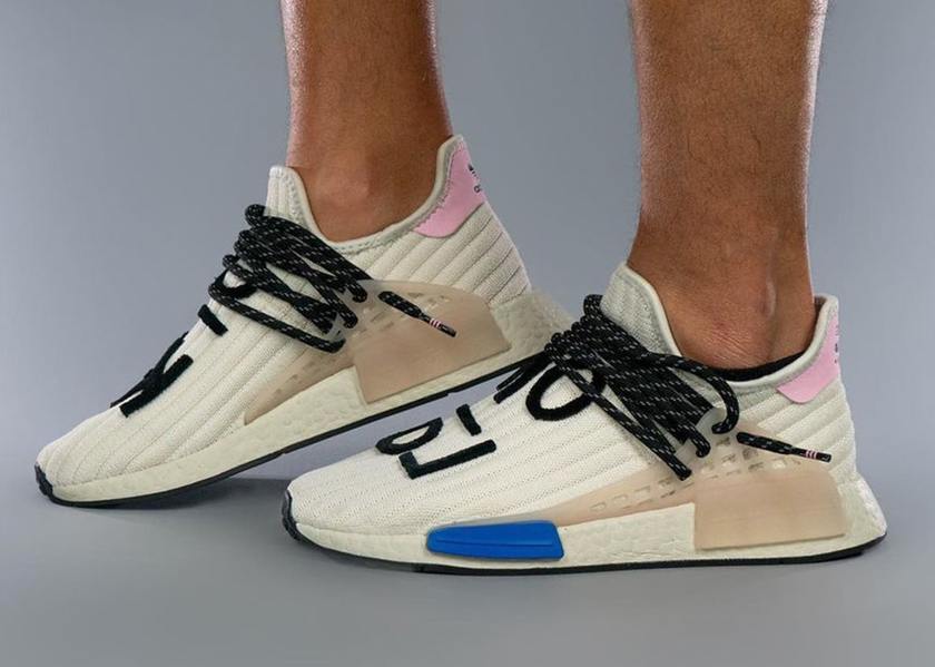 Pharrell adidas NMD Hu Cream Blue Pinkåå:registered:æ¥æ