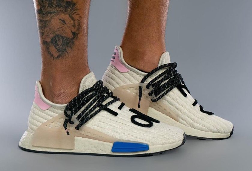 Pharrell adidas NMD Hu Cream Blue Pinkåå:registered:æ¥æ