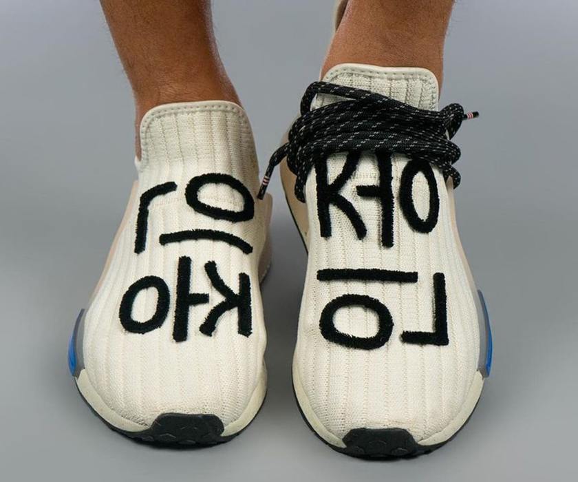 Pharrell adidas NMD Hu Cream Blue Pinkåå:registered:æ¥æ