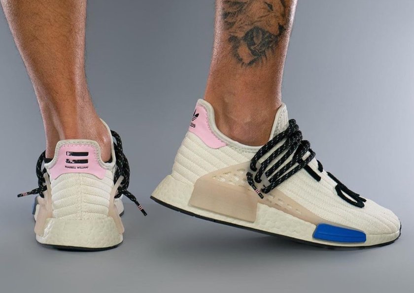 Pharrell adidas NMD Hu Cream Blue Pinkåå:registered:æ¥æ
