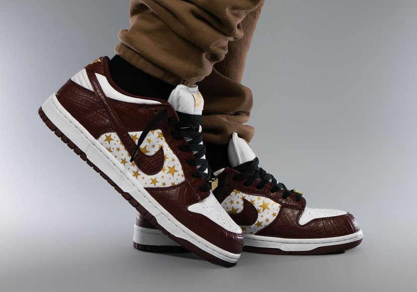 Supreme Nike SB Dunk Low Barkroot Brown Stars DH3228-103åå:registered:æ¥æï¼