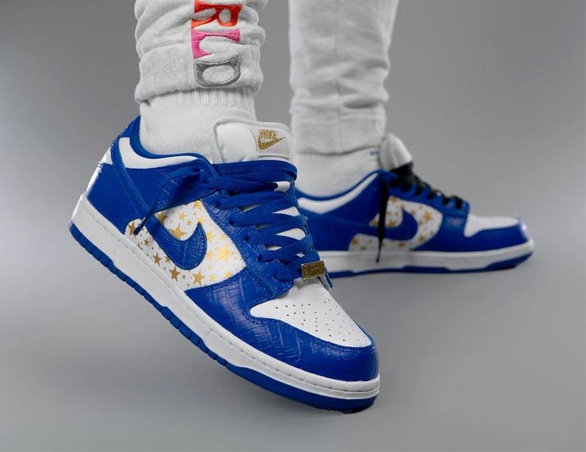 Supreme- Nike SB Dunk Low Stars Hyper Blue DH3228-100åå:registered:æ¥æ