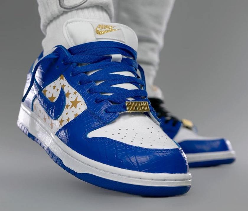 Supreme- Nike SB Dunk Low Stars Hyper Blue DH3228-100åå:registered:æ¥æ