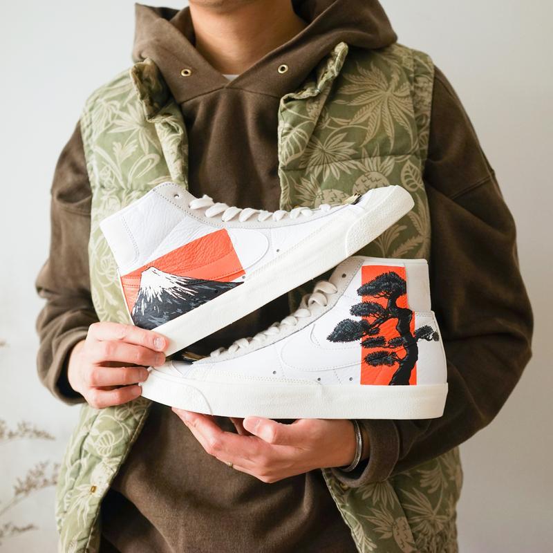 Simple Union æºæ The Flying Hawk Studio æé å¨æ°å:registered:¢å¶éæ¬¾ Nike Blazer 77 Midãæ¾å±±ã