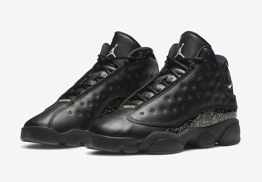 Air Jordan 13 GS Black Gold Glitter DC9443-007 Release Date Price