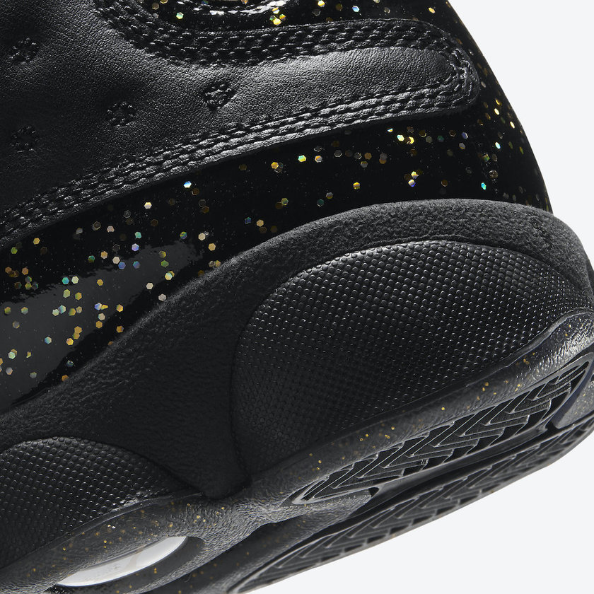 Air Jordan 13 GS Black Gold Glitter DC9443-007 Release Date Price