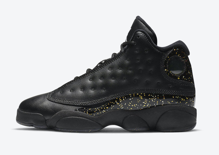 Air Jordan 13 GS Black Gold Glitter DC9443-007 Release Date Price