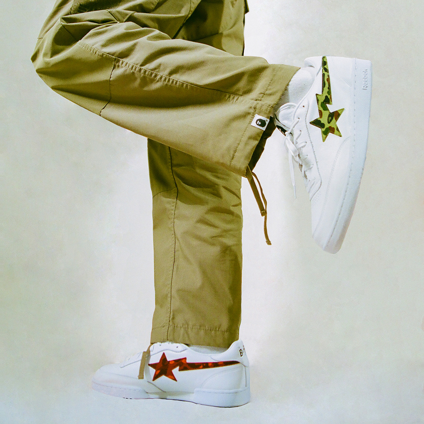 BAPE Reebok Club Cåå:registered:æ¥æ