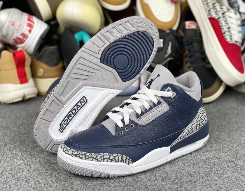 Air Jordan 3 Midnight Navy CT8532-401åå:registered:æ¥æå:registered:ä»·