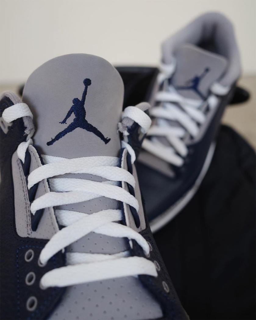 Air Jordan 3 Georgetown Midnight Navy CT8532-401åå:registered:æ¥æ