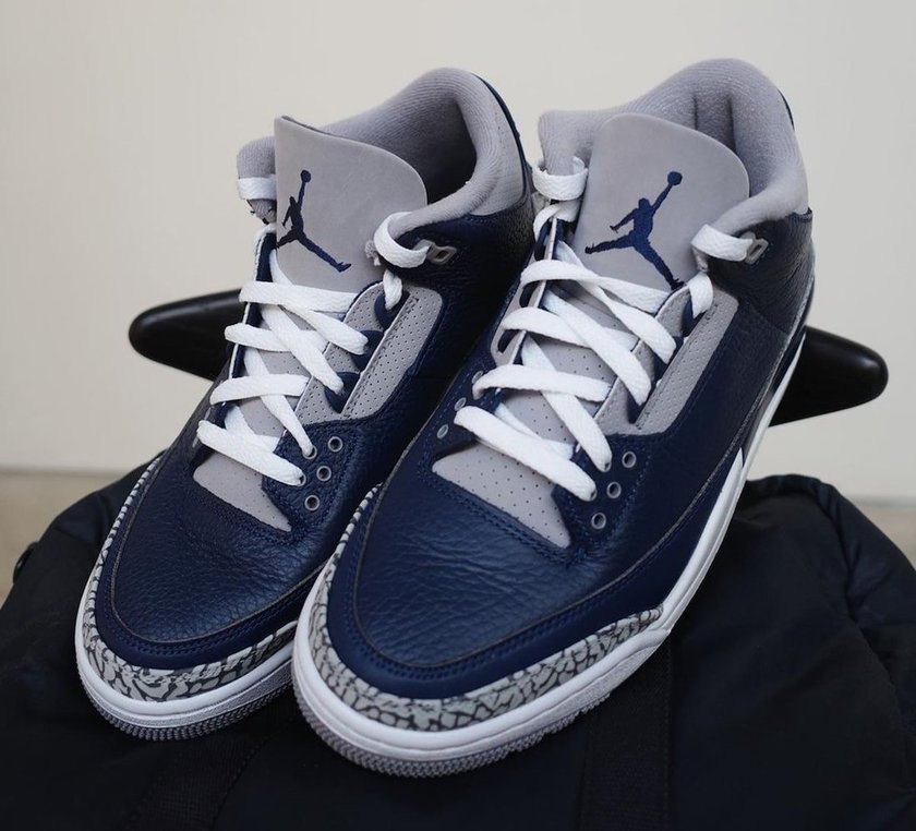 Air Jordan 3 Georgetown Midnight Navy CT8532-401åå:registered:æ¥æ