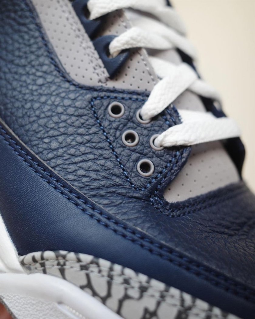 Air Jordan 3 Georgetown Midnight Navy CT8532-401åå:registered:æ¥æ