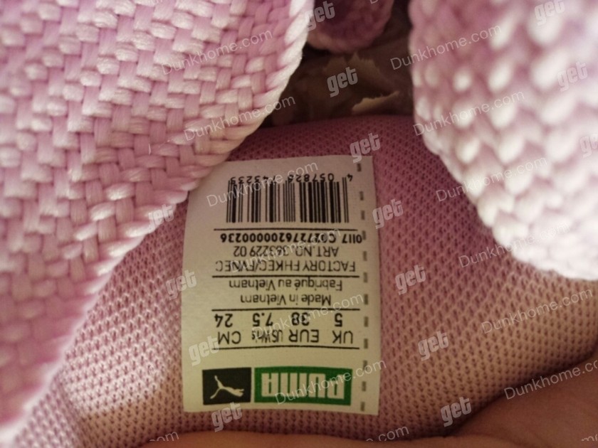 Puma蝴蝶结丝带 彪马麂皮翻毛粉丝带