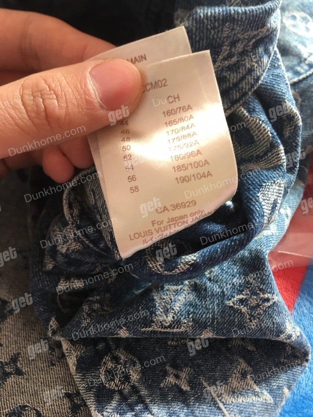 lv supreme 联名牛仔衬衫