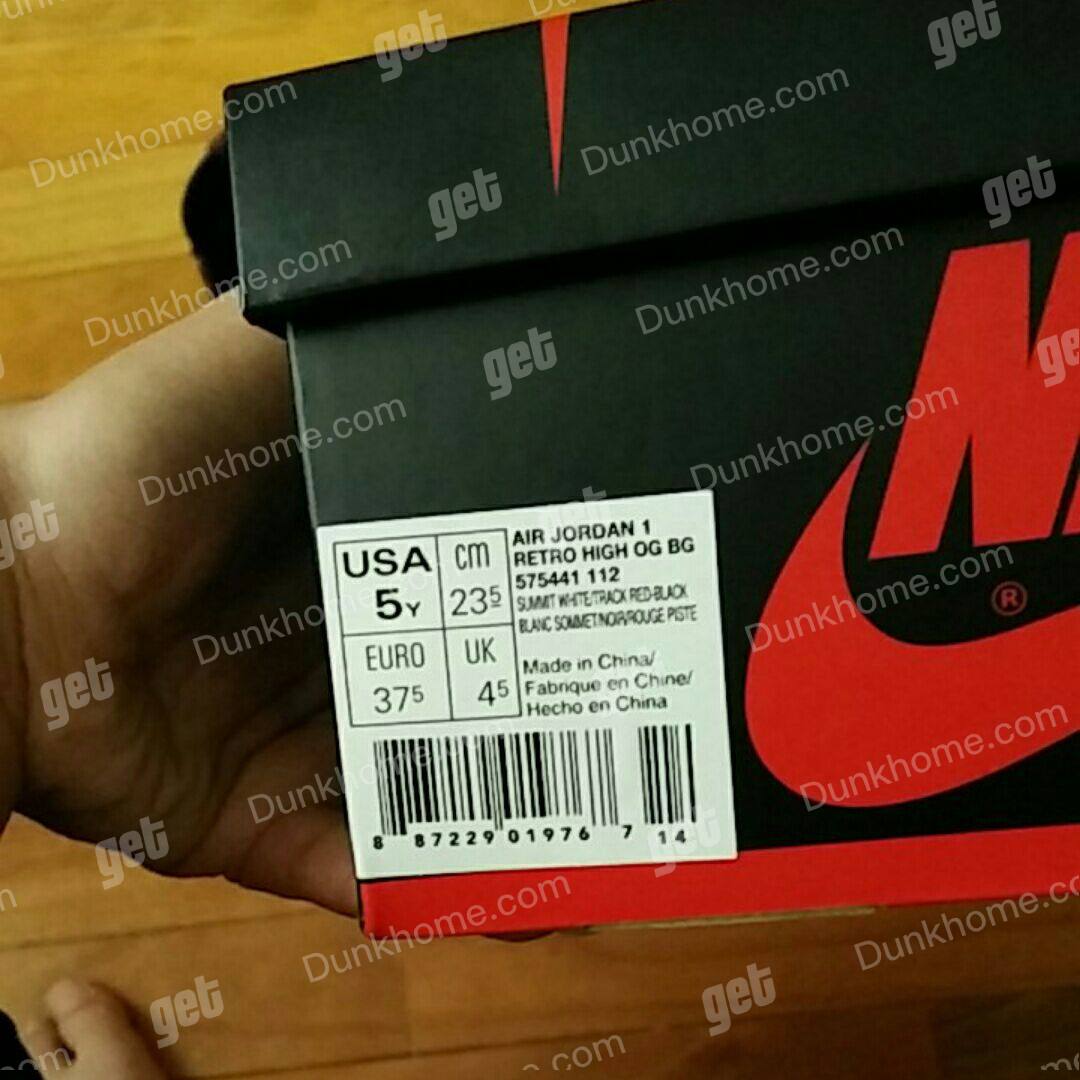 AIR JORDAN 1 6 Rings AJ1 六冠王扑克 黑白红脚趾