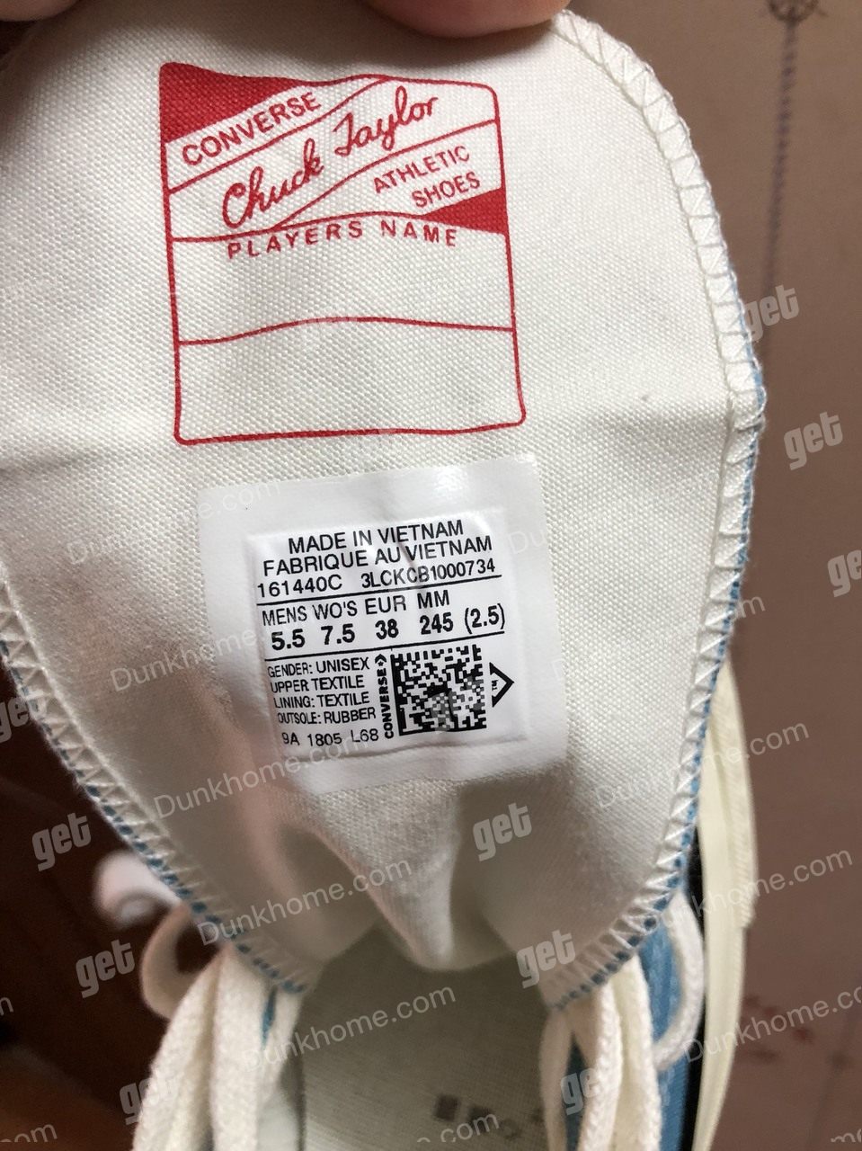 Converse匡威1970s 海蓝色161440C真假鉴定