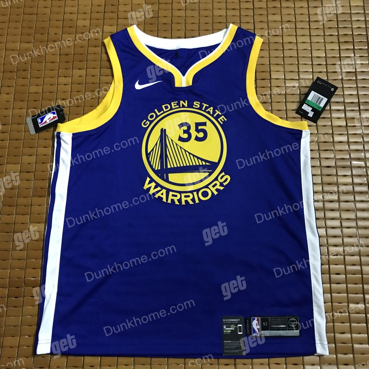 864475耐克NBA勇士队杜兰特球衣