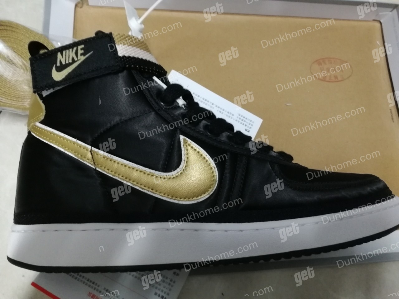 弟体育 Nike Vandal High Supreme 黑金教父 板