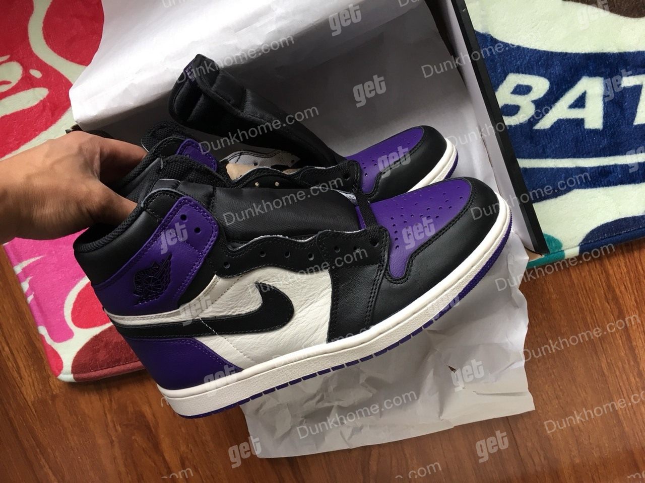 aj1紫脚趾 国外货