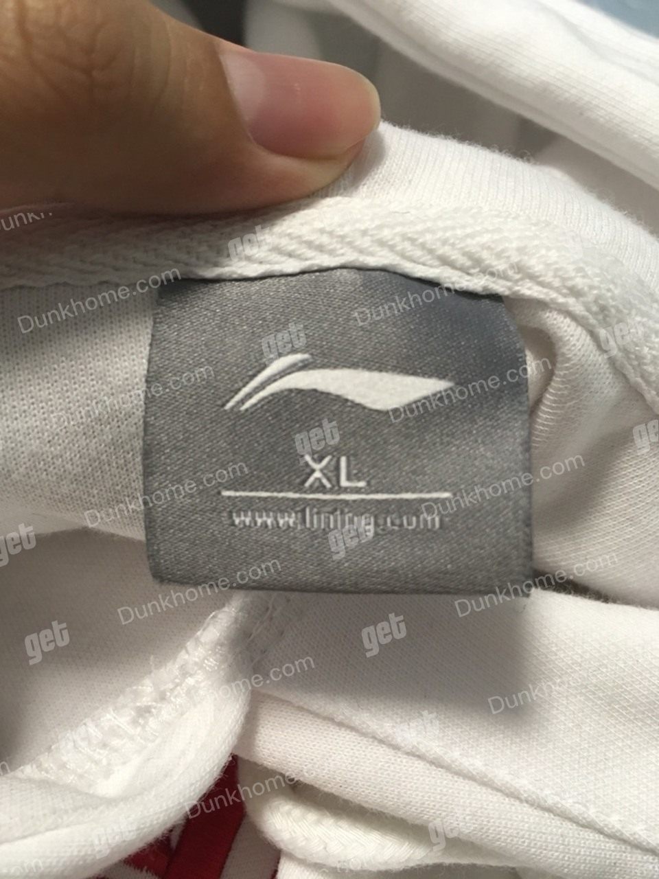 中国李宁 卫衣 简体 黑白拼色