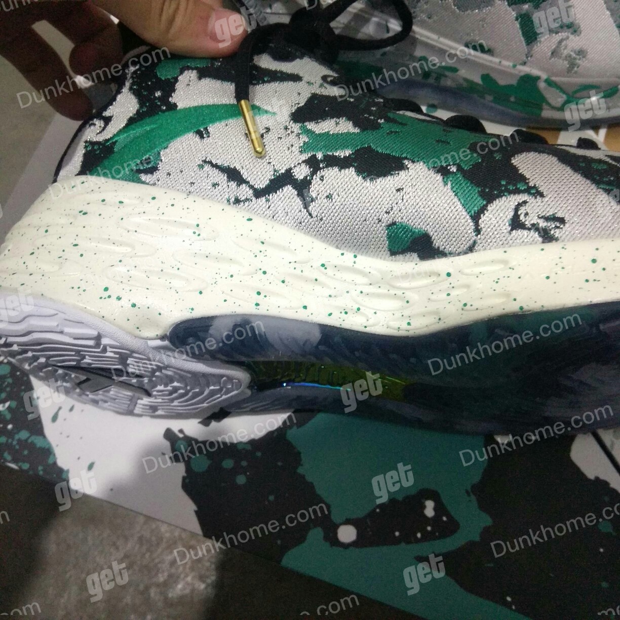 11841106-16ANTA\/安踏 KT4 鸳鸯限量款 克莱汤普森4代静水高帮篮球鞋