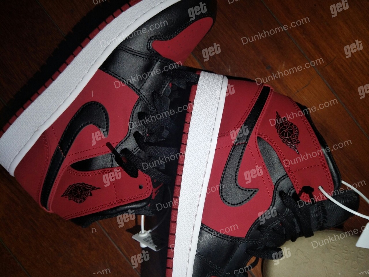 AIR JORDAN 1 MID AJ1 禁穿 黑红脚趾