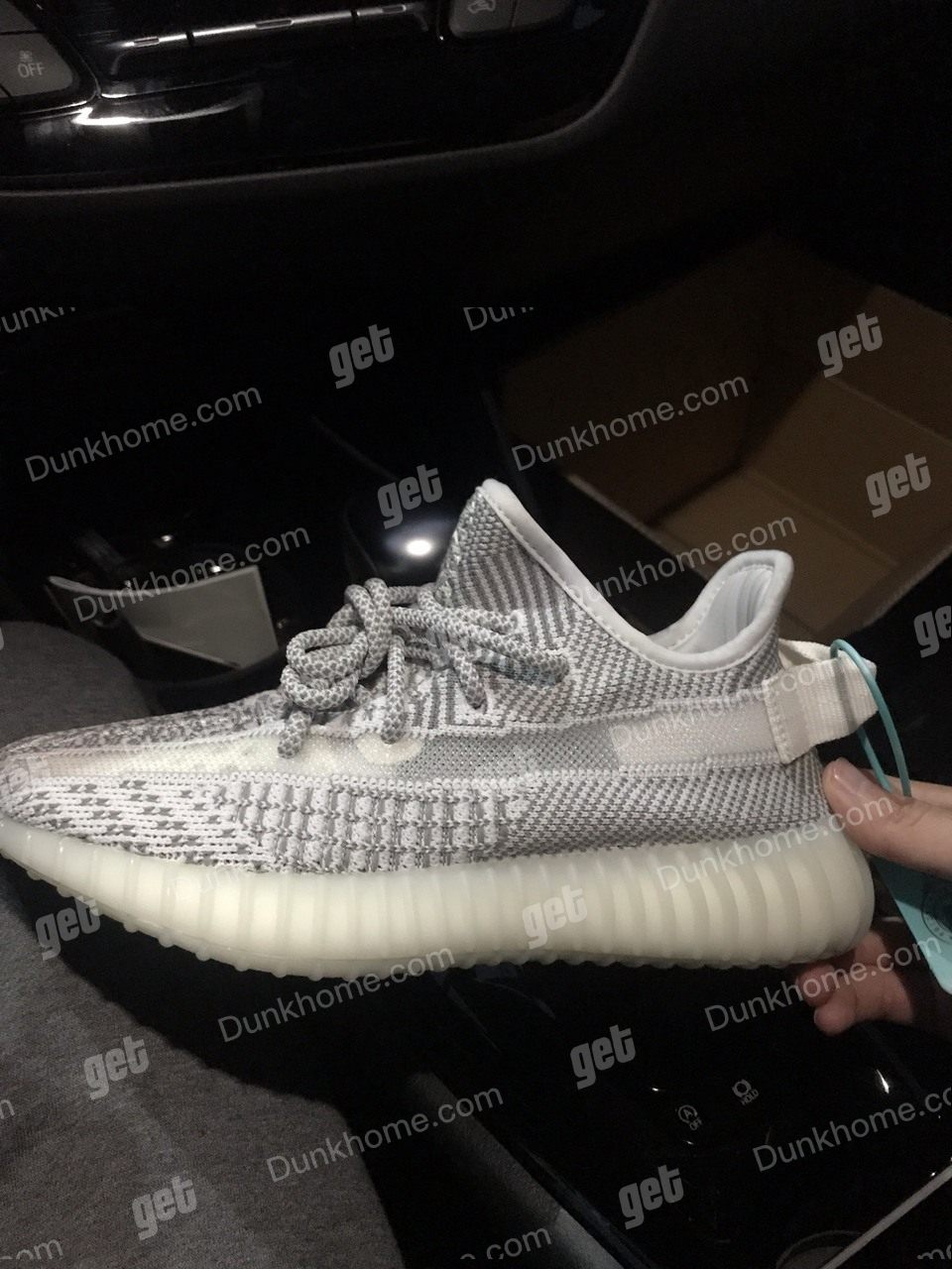 椰子350天使鞋带反光