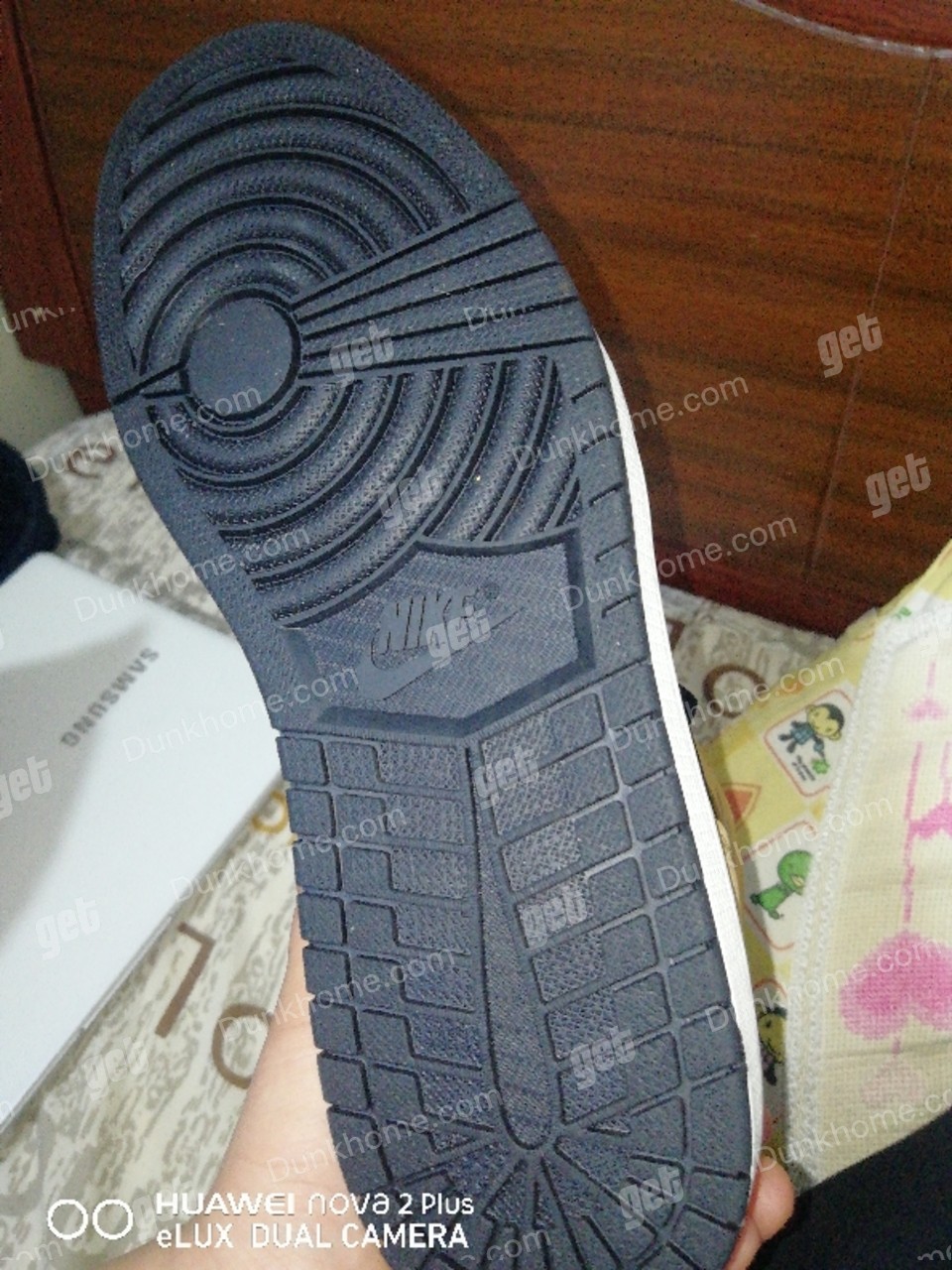 耐克aj黑棕脚趾