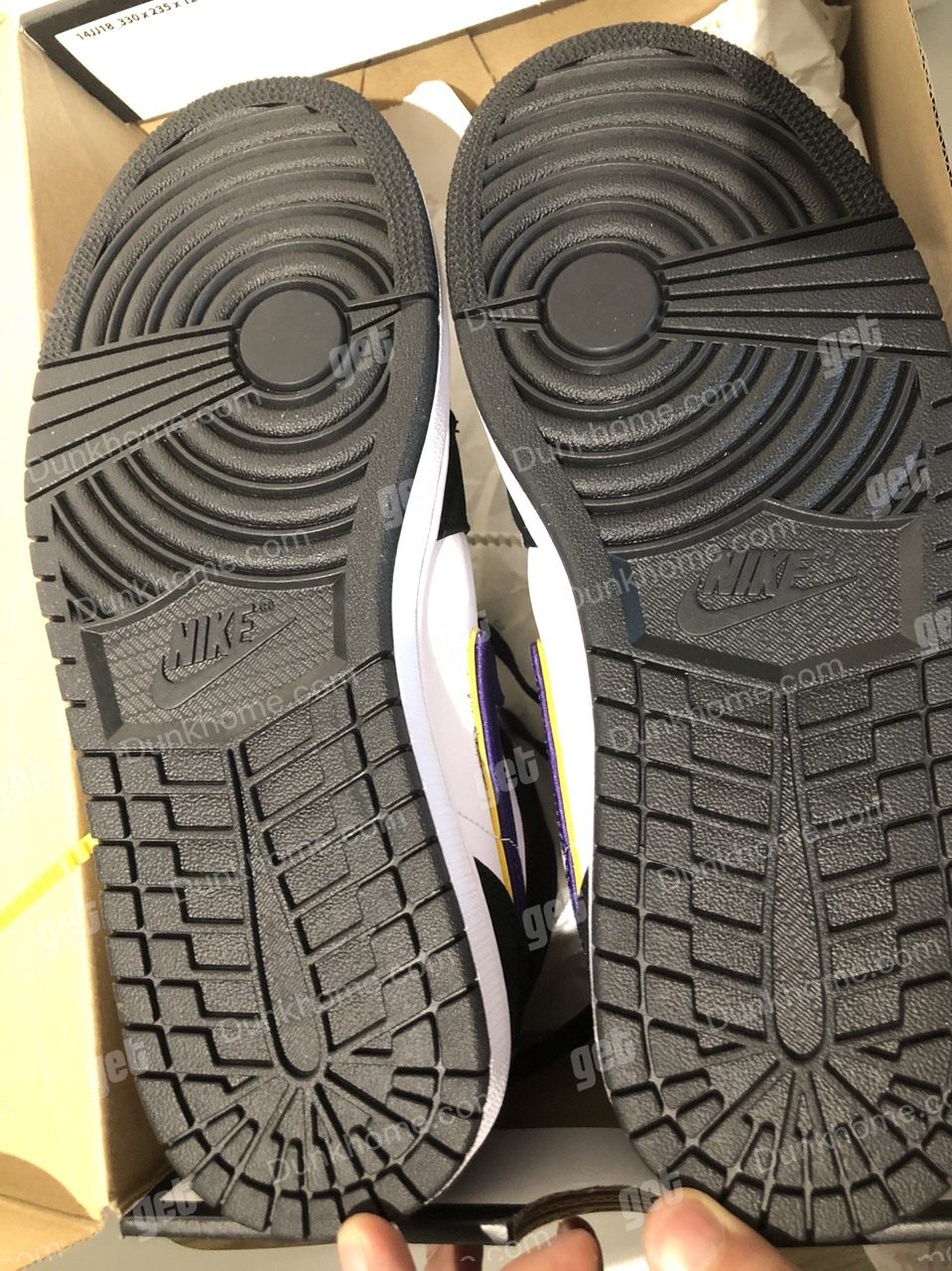 AJ1 湖人红蓝 43码