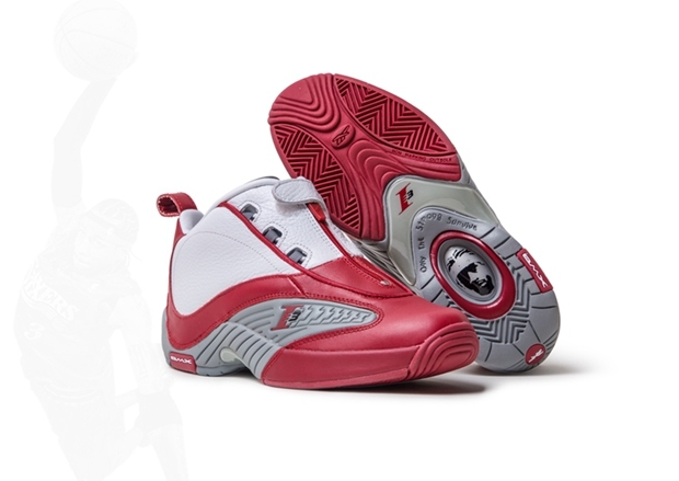 普盒!reebok 锐步 answer iv 艾弗森 白红男子篮球鞋 v44403