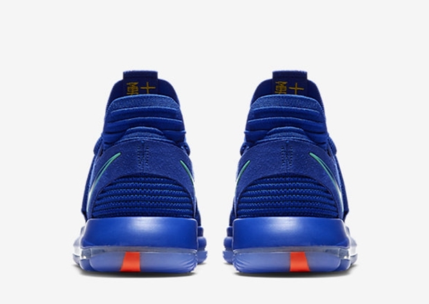 nike zoom kd10 杜兰特 勇士中国风唐人街 897816-402