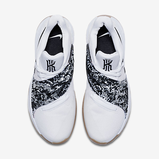 nike kyrie 4 low 欧文4低帮 白生胶 黑白 ao8980-100(2018.7.15发售)