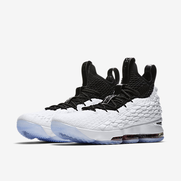 nike lebron lbj15 詹姆斯15 黑白阴阳涂鸦 篮球鞋 aq2364-100