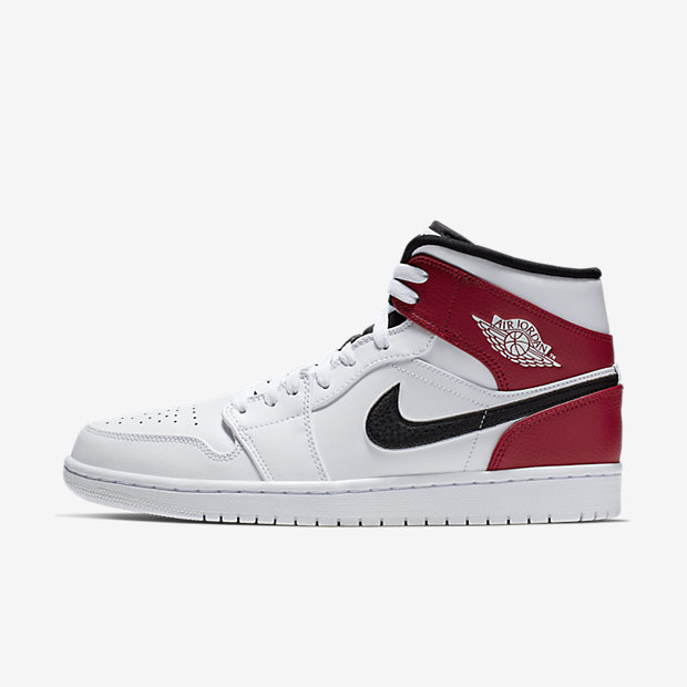 air jordan 1 mid aj1中帮小芝加哥篮球鞋 554724-116