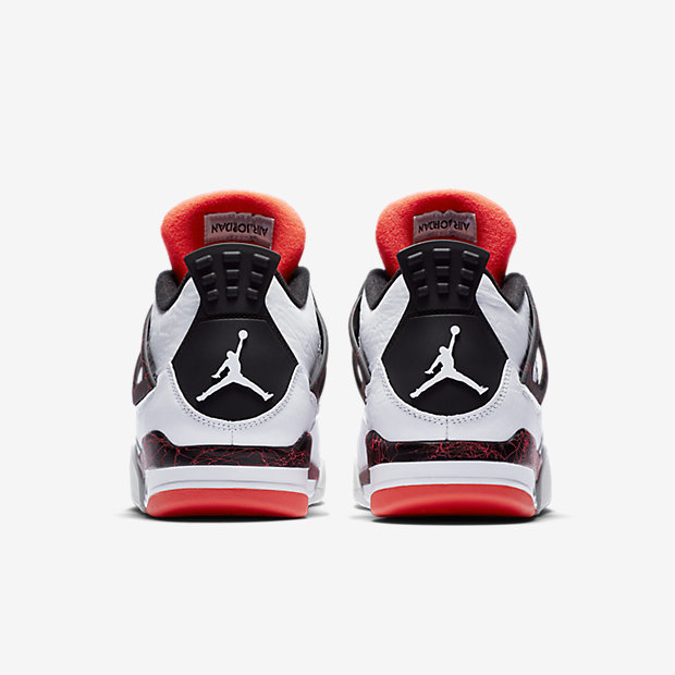 美国官网直发!air jordan 4 aj4 兔八哥 大理石热熔岩白红 308497-116