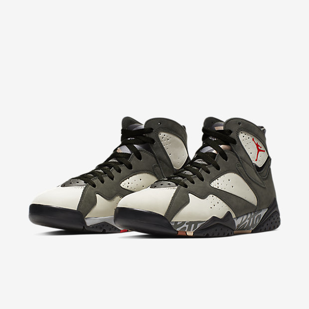 air jordan 7 x patta aj7 荷兰深灰绿 涂鸦 at3375-100